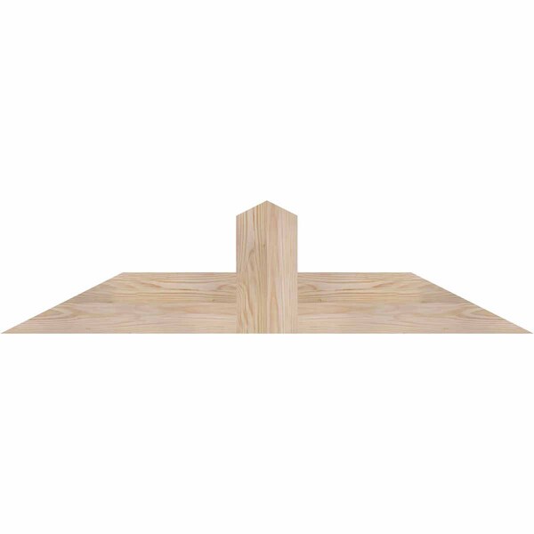 Ekena Millwork Portland Smooth Timber Gable Bracket, Douglas Fir, 48"W x 12"H x 1 1/2"D x 5 1/2"F, 6/12 Pitch GBW048X12X0206POR00SDF - main